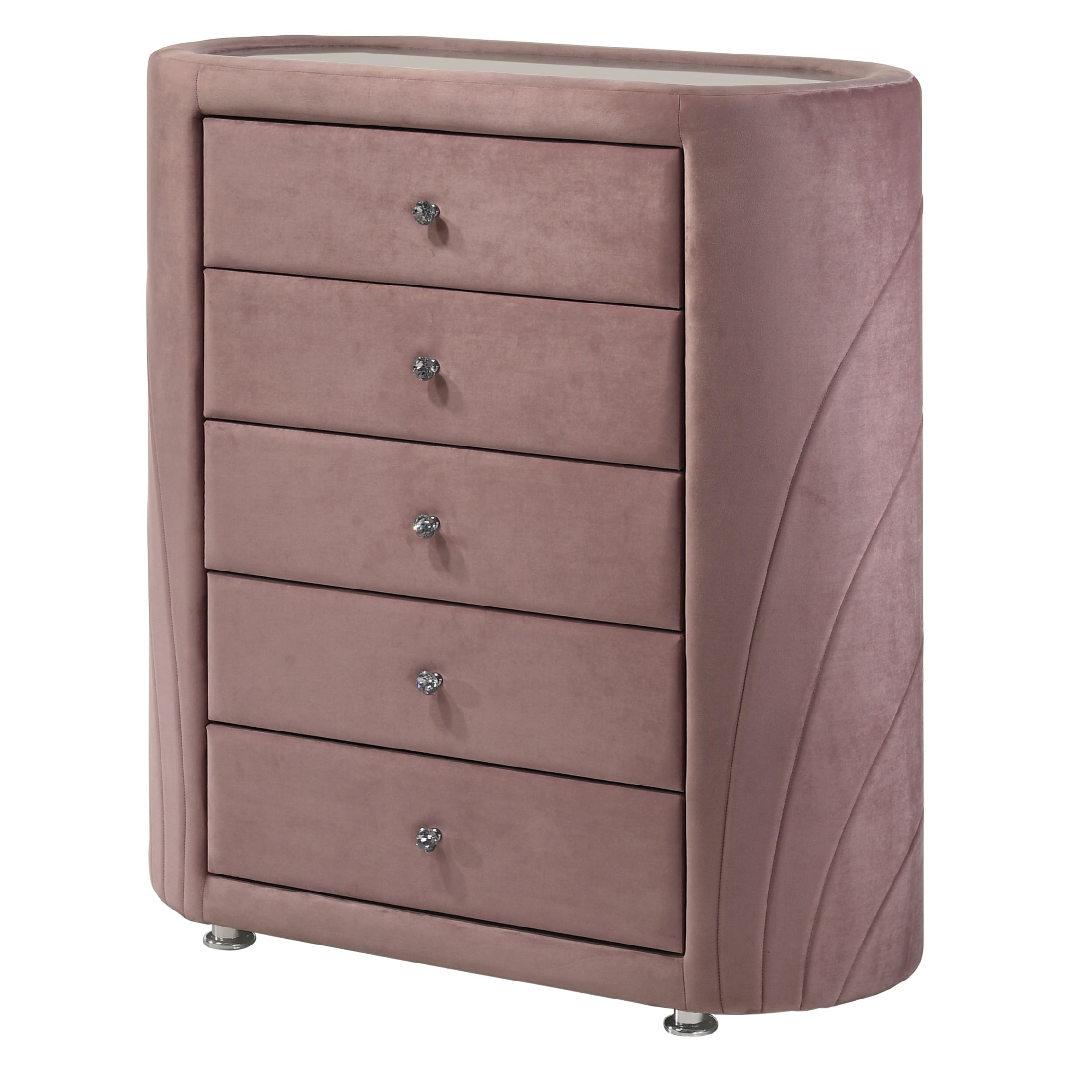 Picture of Acme Furniture BD01187 43 x 19 x 45 in. Salonia Chest, Pink Velvet