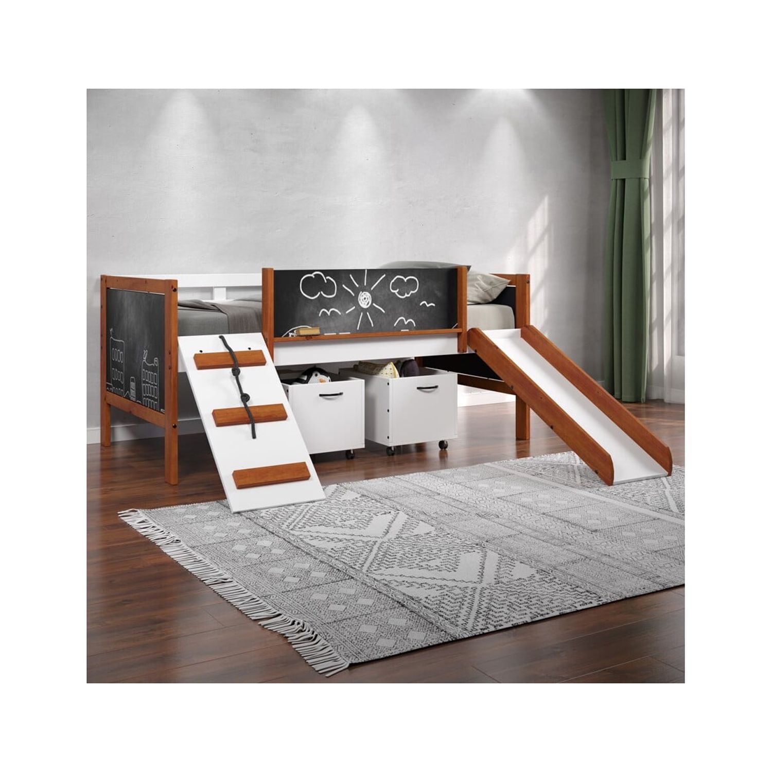 Picture of Acme Furniture BD01410 16 x 20 x 15 in. Aurea 2 Toy Boxes&#44; Cherry Oak & White