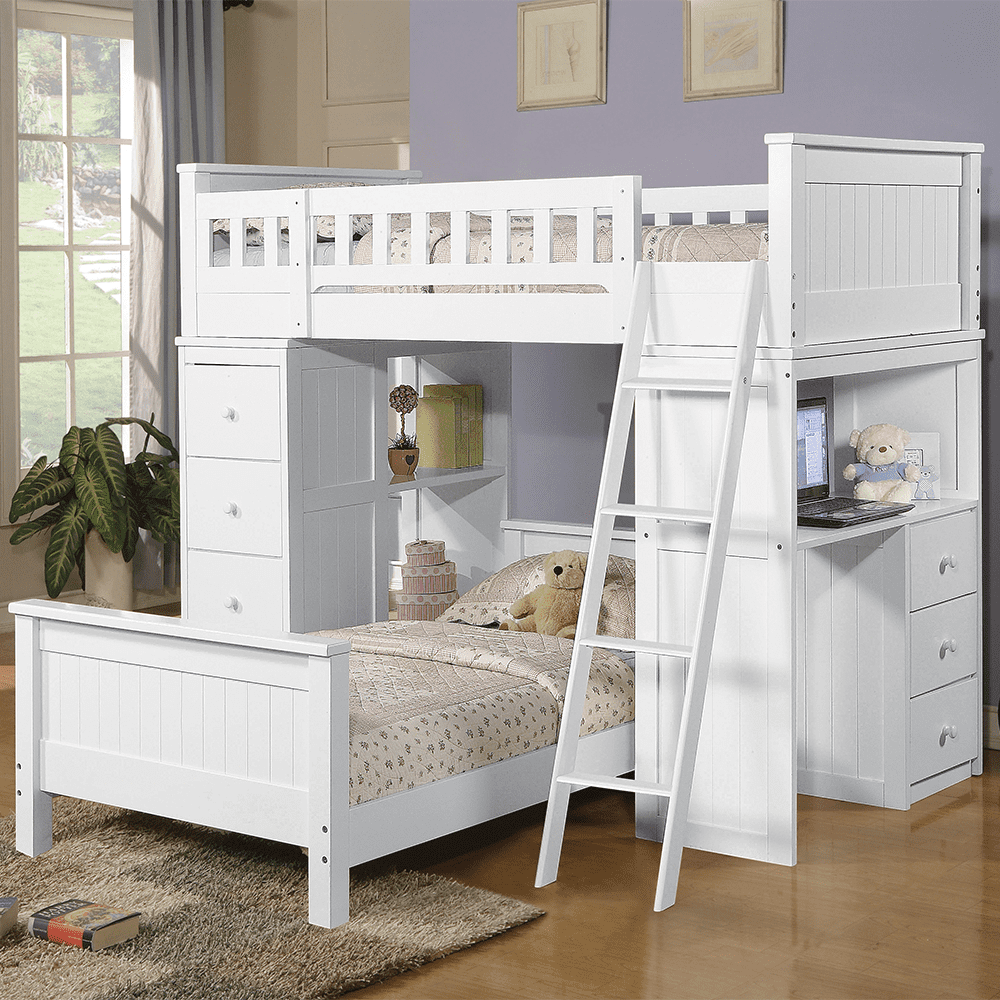 Picture of Acme Furniture 10970W 79 x 42 x 66 in. Willoughby Loft Bed, White