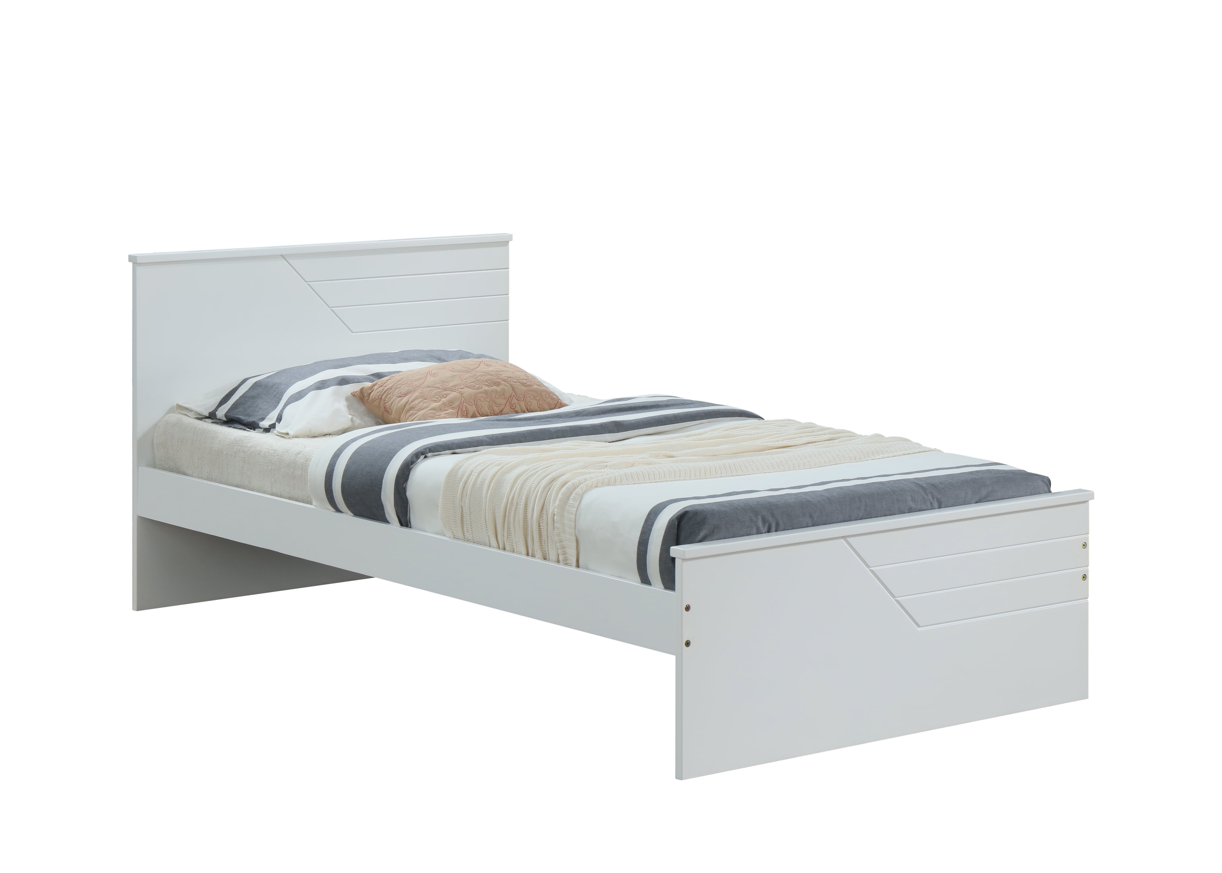 Picture of Acme Furniture 30770T 77 x 41 x 32 in. Ragna Bed, White - Twin Size - Case of 2