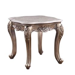 Picture of Acme Furniture 84867 29 x 27 x 24 in. Jayceon End Table&#44; Marble & Champagne