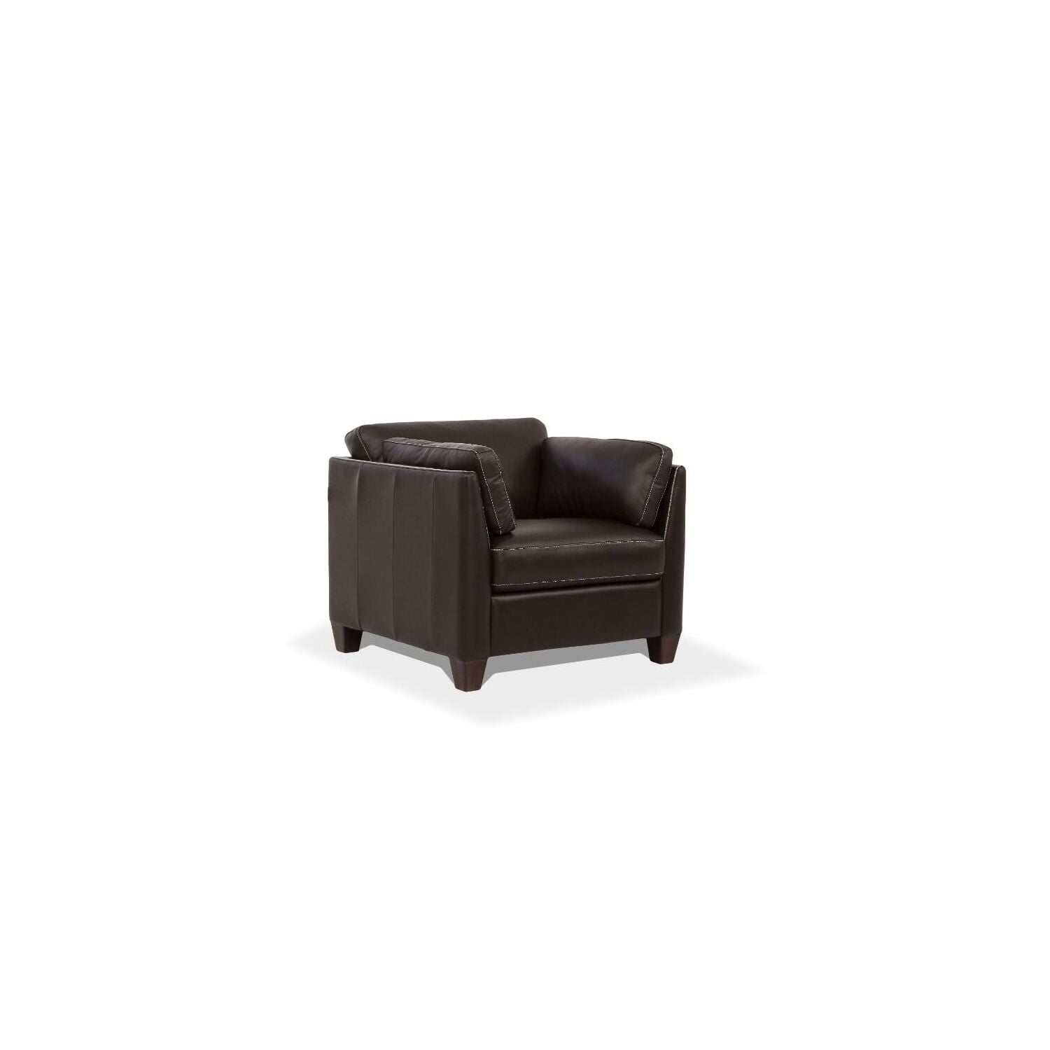 Picture of Acme Furniture 55012 36 x 34 x 31 in. Matias Accent Chair, Chocolate Leather