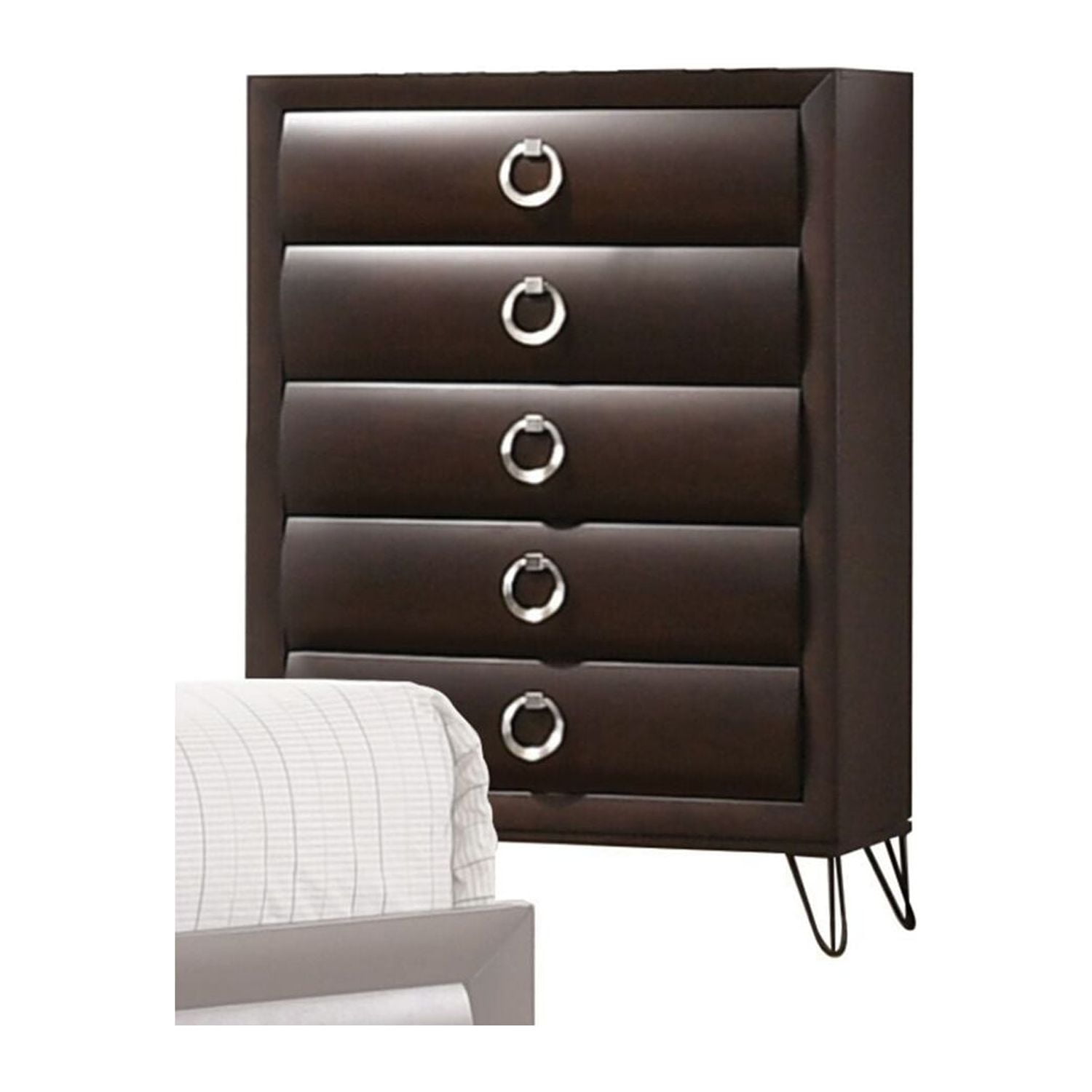 Picture of Acme Furniture 27466 35 x 16 x 50 in. Tablita Chest, Dark Merlot