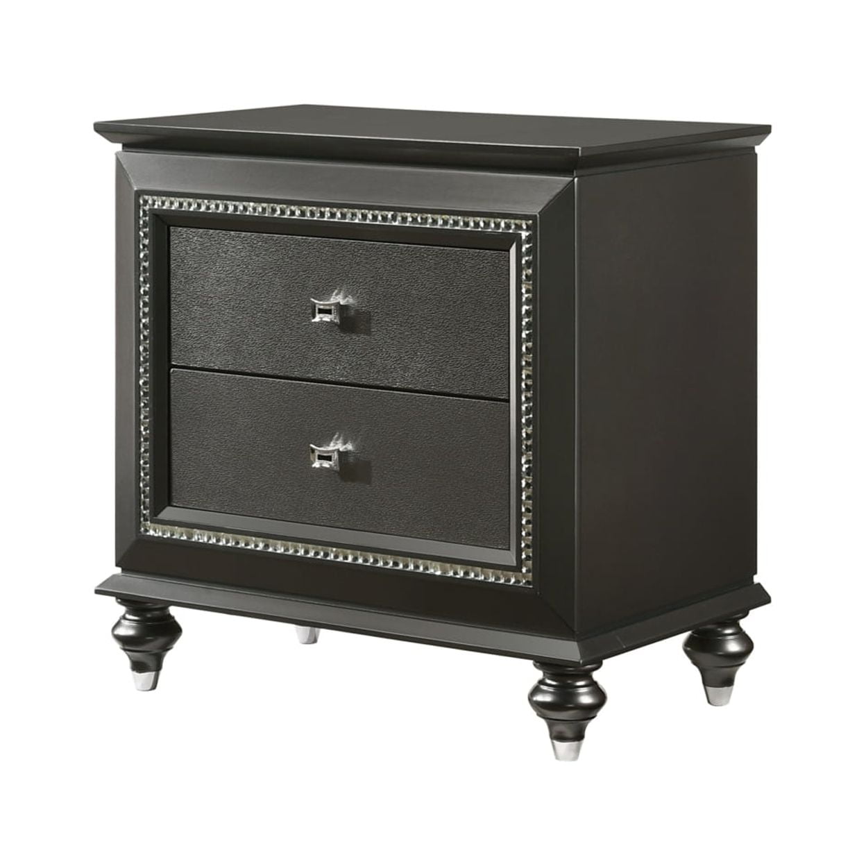 Picture of Acme Furniture 27283 30 x 18 x 30 in. Kaitlyn Nightstand, Metallic Gray