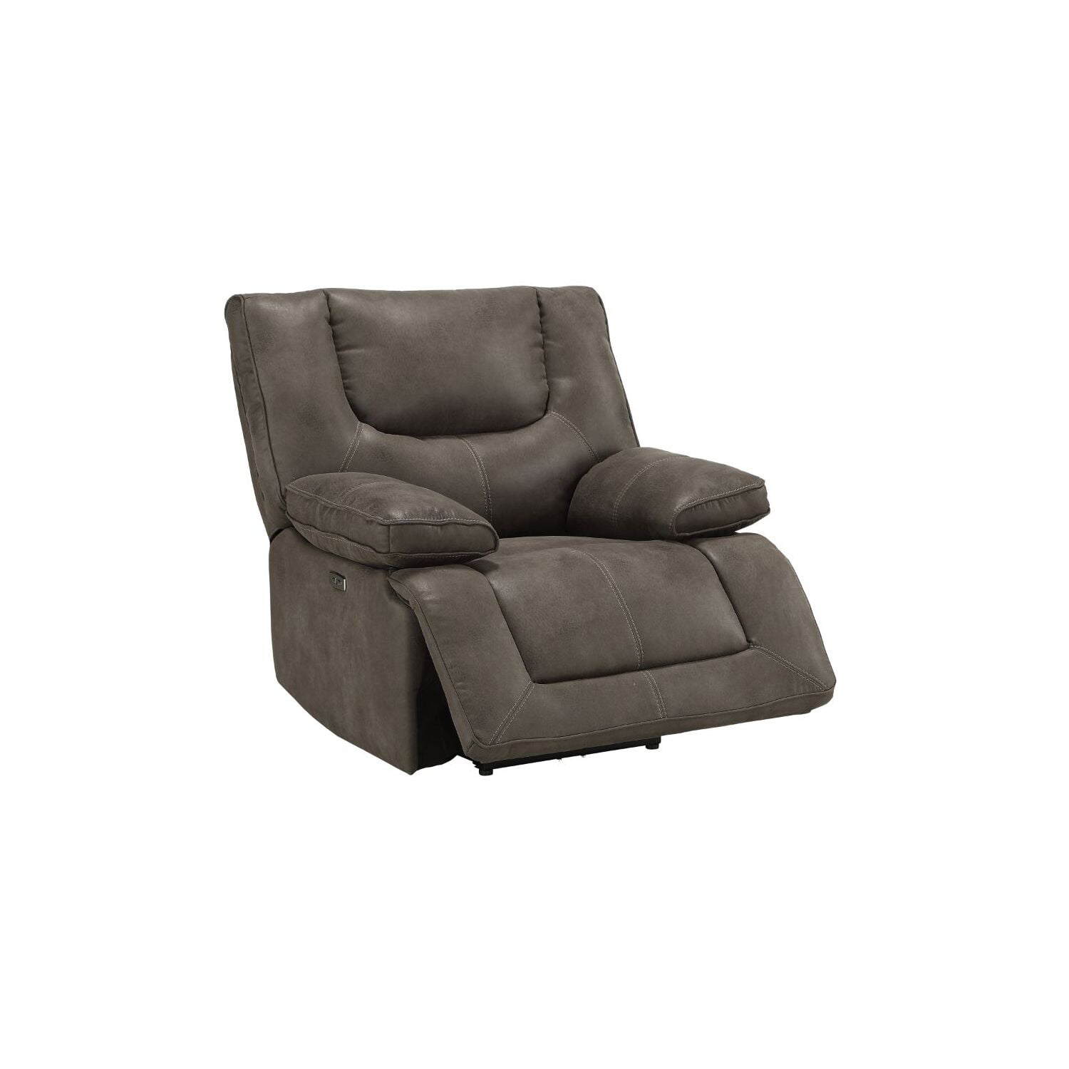 Picture of Acme Furniture 54897 41 x 40 x 40 in. Harumi Recliner with USB Port, Gray Fabric