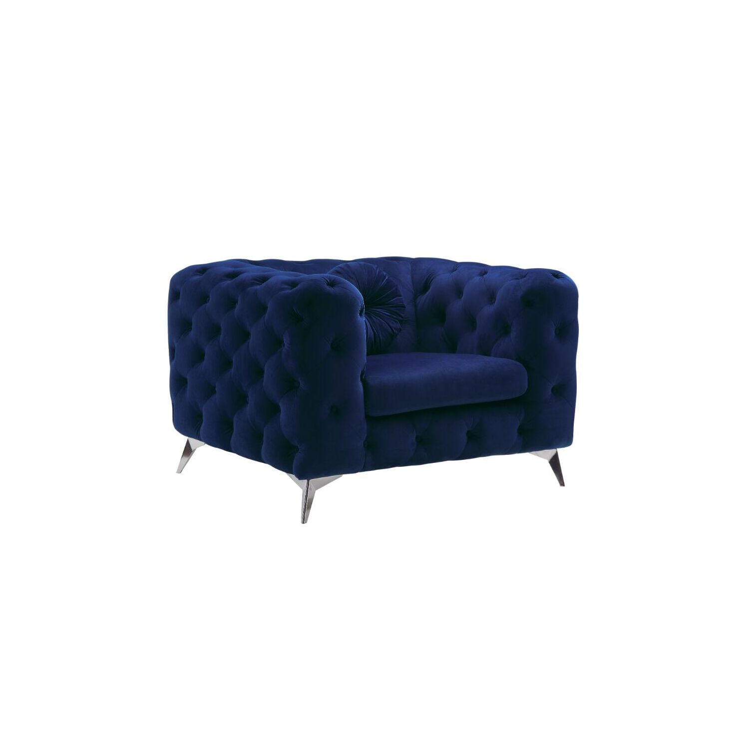 Picture of Acme Furniture 54902 41 x 41 x 30 in. Atronia Accent Chair, Blue Velvet