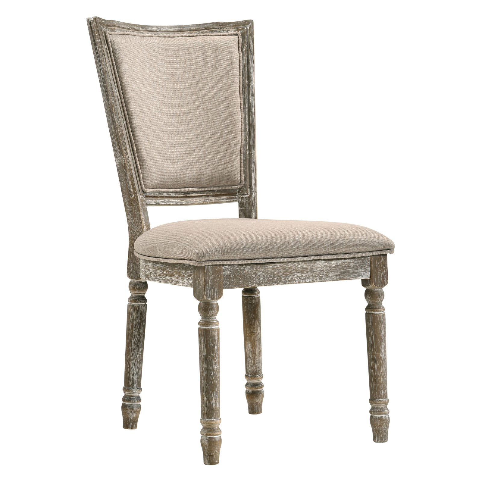 Picture of Acme Furniture 60172 21 x 25 x 38 in. Gabrian Side Chair&#44; Fabric & Reclaimed Gray - Set of 2