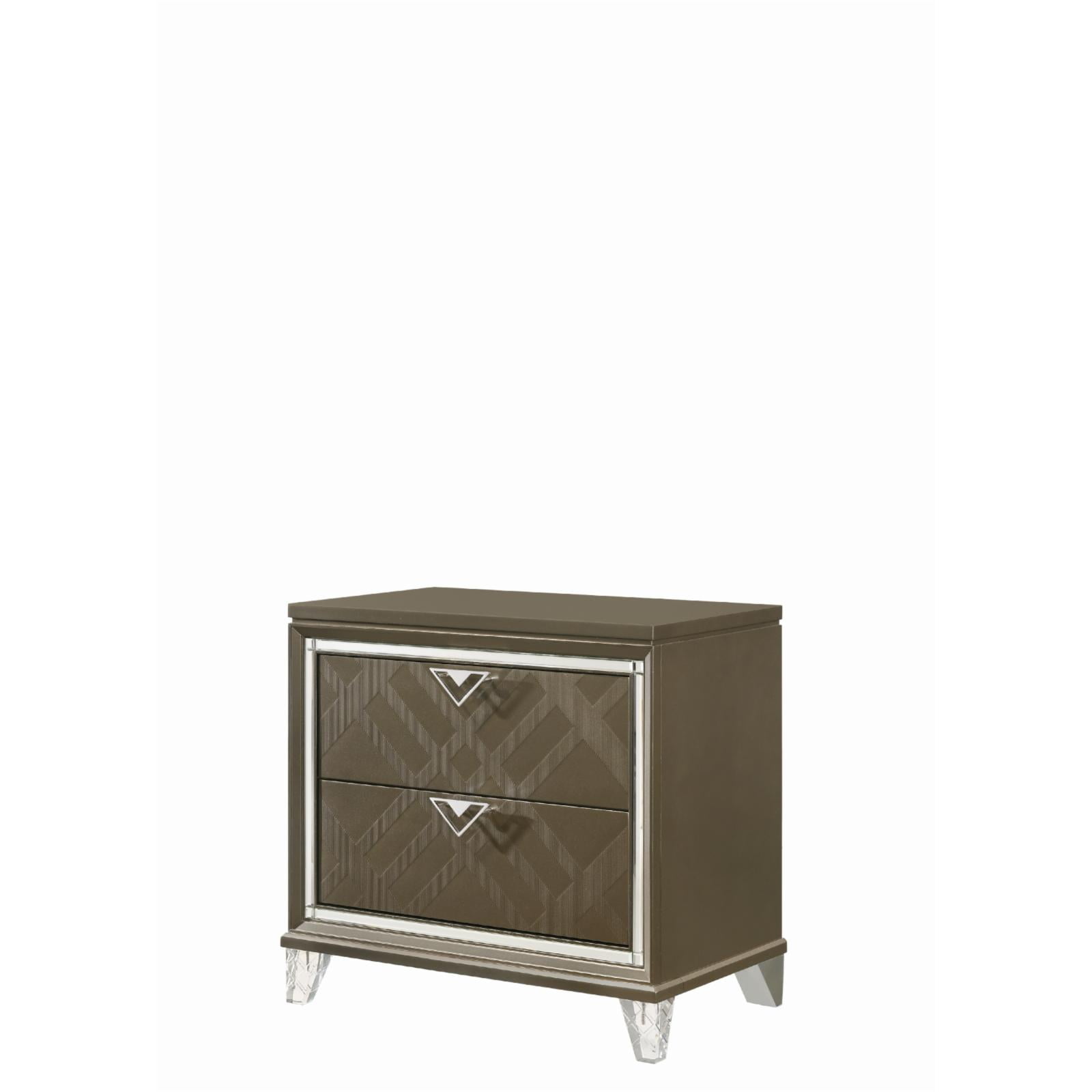 Picture of Acme Furniture 25323 31 x 18 x 29 in. Skylar Nightstand, Dark Champagne