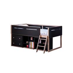 Picture of Acme Furniture 37983 25 x 16 x 22 in. Prescott Cabinet - 2 Drawer&#44; Black & Rose-Gold