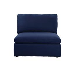Picture of Acme Furniture 56035 38 x 39 x 33 in. Crosby Modular Armless Chair&#44; Blue Fabric