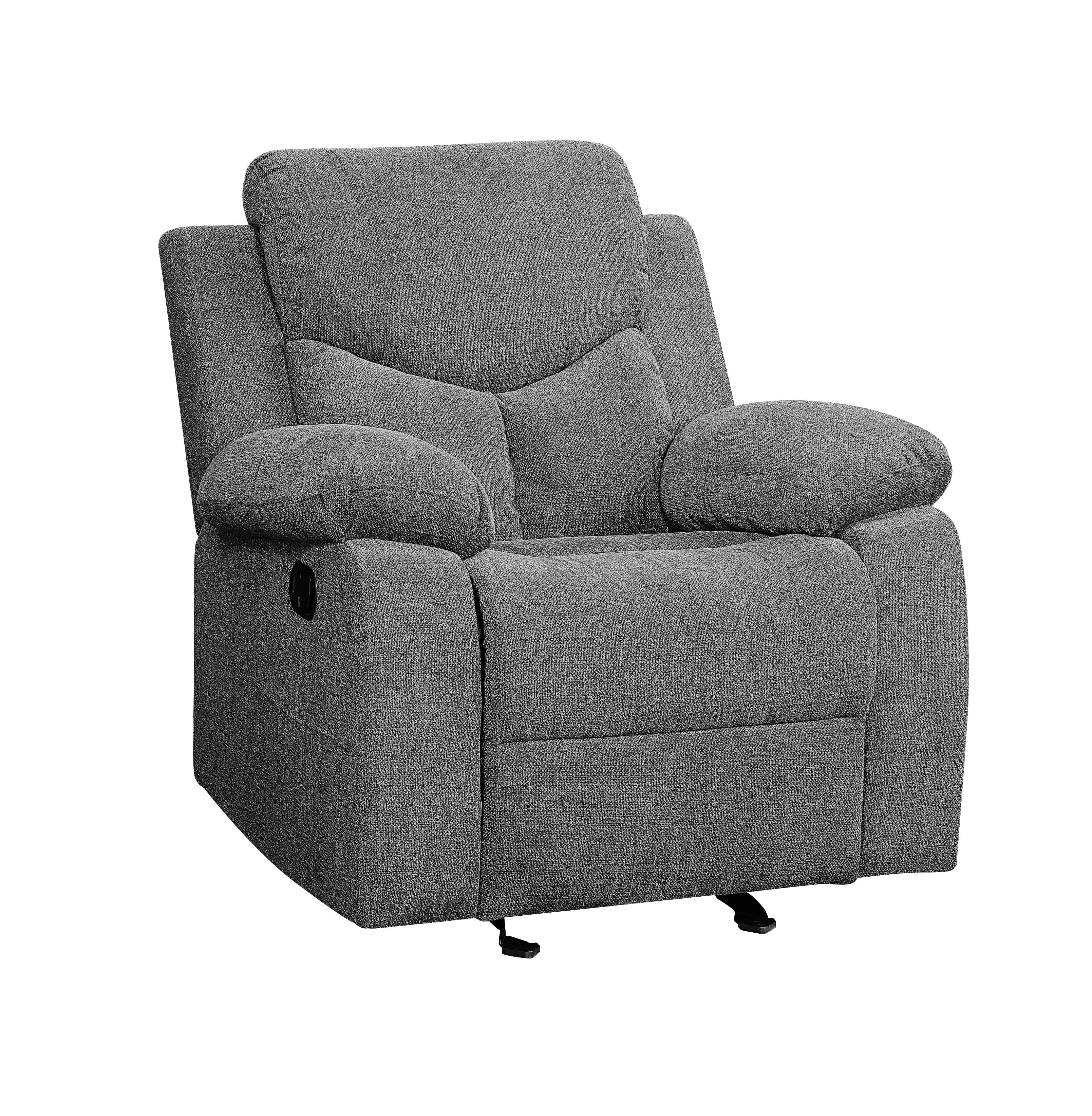 Picture of Acme Furniture 55442 38 x 38 x 39 in. Kalen Glider Recliner, Gray Chenille