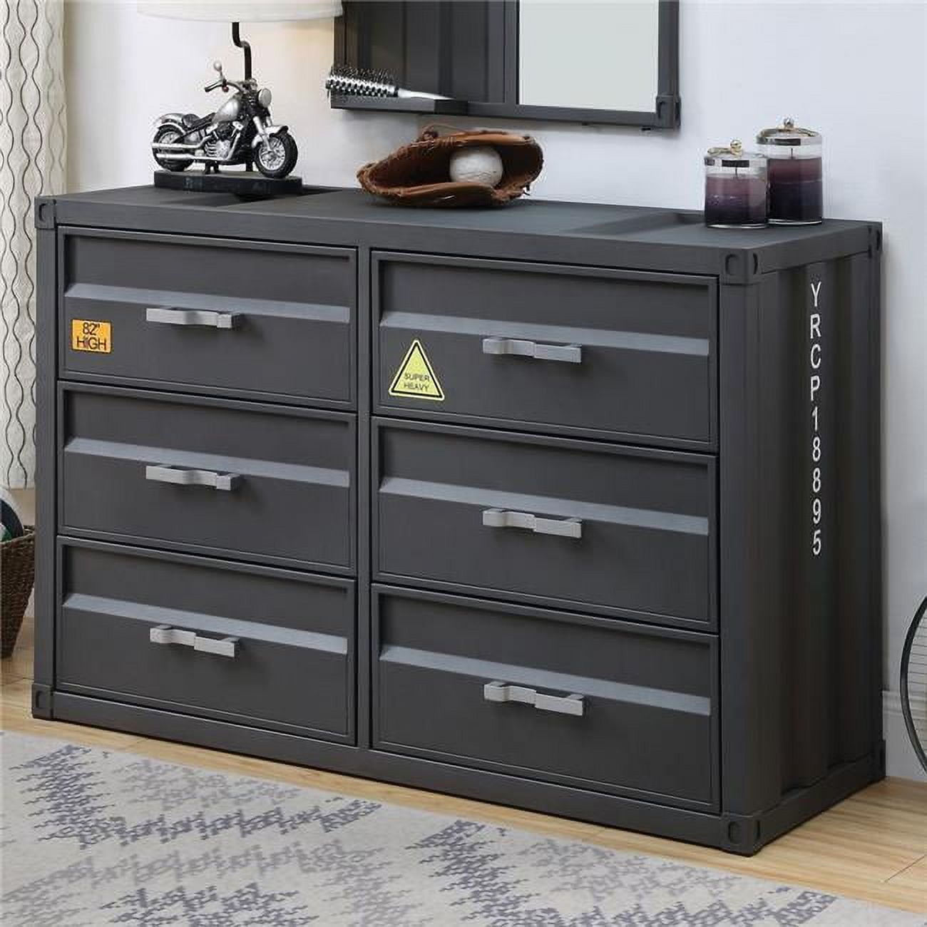 Picture of Acme Furniture 37955 49 x 19 x 32 in. Cargo Dresser&#44; Gunmetal