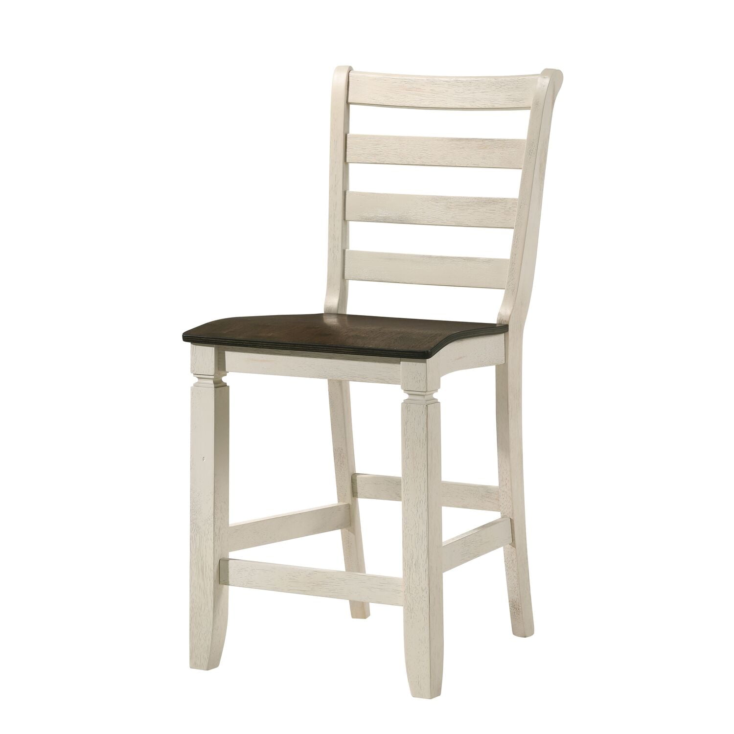 Picture of Acme Furniture 77183 18 x 18 x 42 in. Tasnim Counter Height Chair&#44; Oak & Antique White