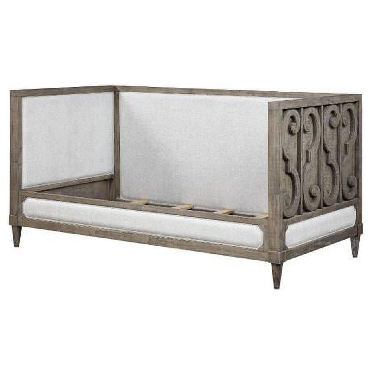 Picture of Acme Furniture 39710 82 x 44 x 43 in. Artesia Daybed&#44; Tan Fabric & Salvaged Natural