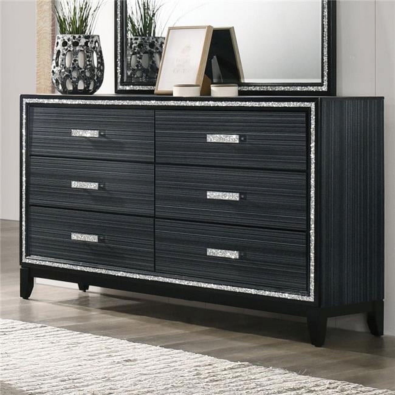Picture of Acme Furniture 28435 63 x 17 x 38 in. Haiden Dresser&#44; Weathered Black
