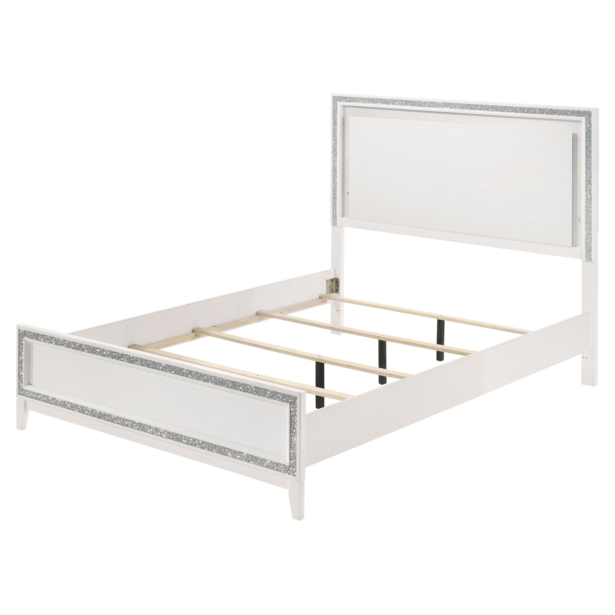 Picture of Acme Furniture 28447EK 84 x 79 x 56 in. Haiden Eastern Bed&#44; LED & White - King Size