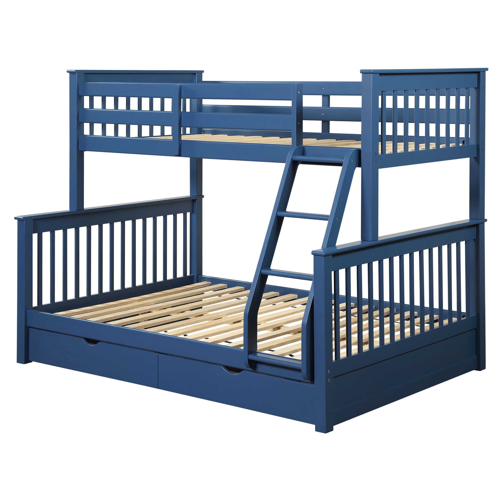 Picture of Acme Furniture 37865 80 x 58 x 65 in. Haley II Storage Bunk Bed&#44; Navy Blue - Twin & Full Size - Case of 2