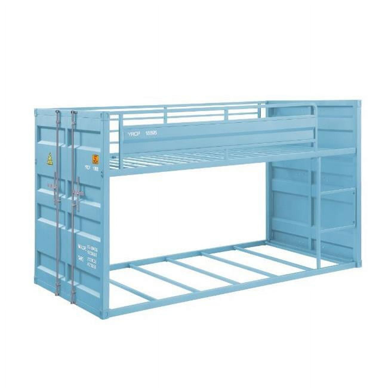 Picture of Acme Furniture 37810 80 x 42 x 46 in. Cargo Bunk Bed, Aqua - Twin Size - Case of 2