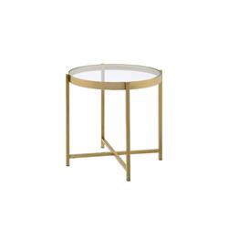 Picture of Acme Furniture 82307 24 x 24 x 24 in. Charrot End Table, Gold