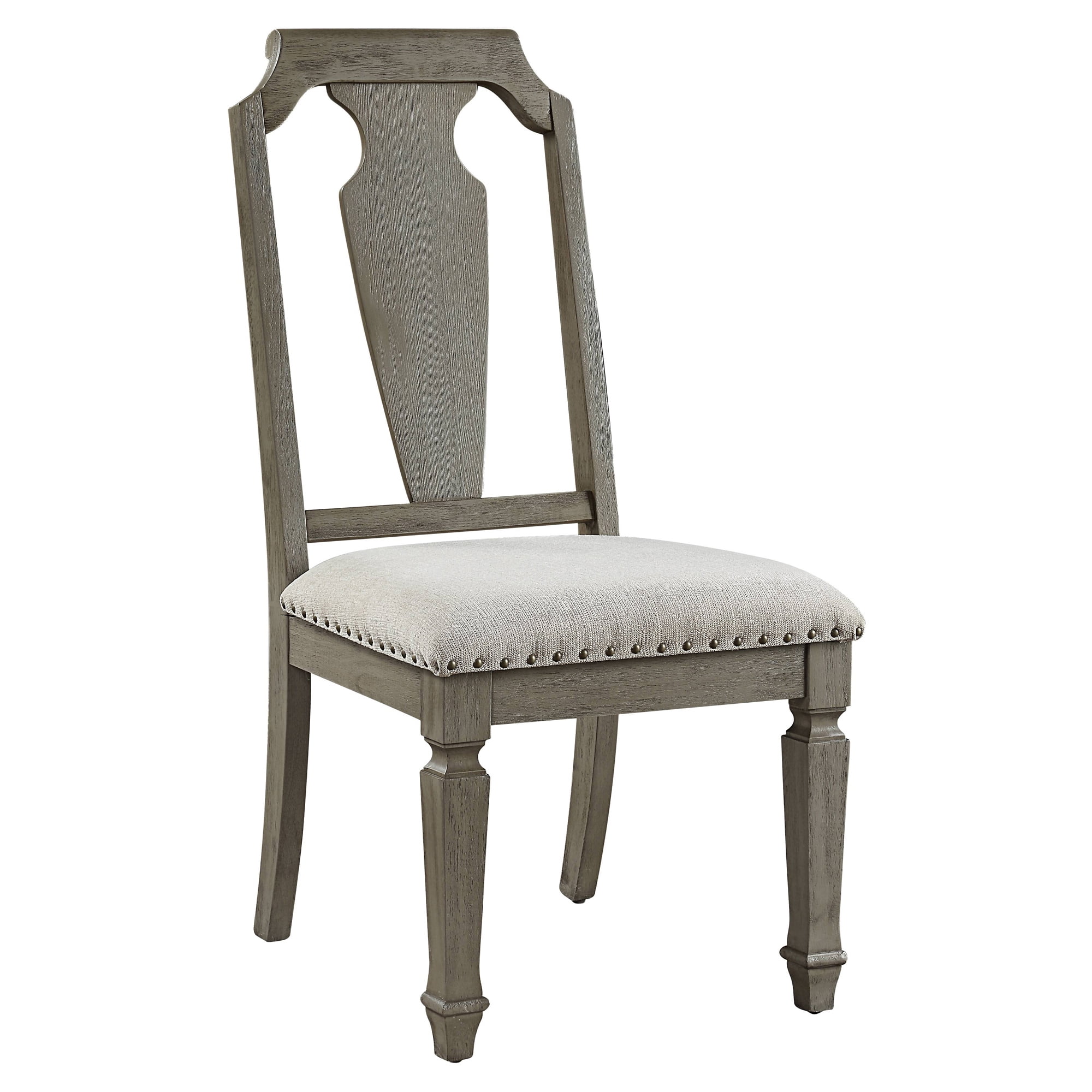 Picture of Acme Furniture 73262 20 x 26 x 41 in. Zumala Side Chair&#44; Beige Linen & Weathered Oak - Set of 2