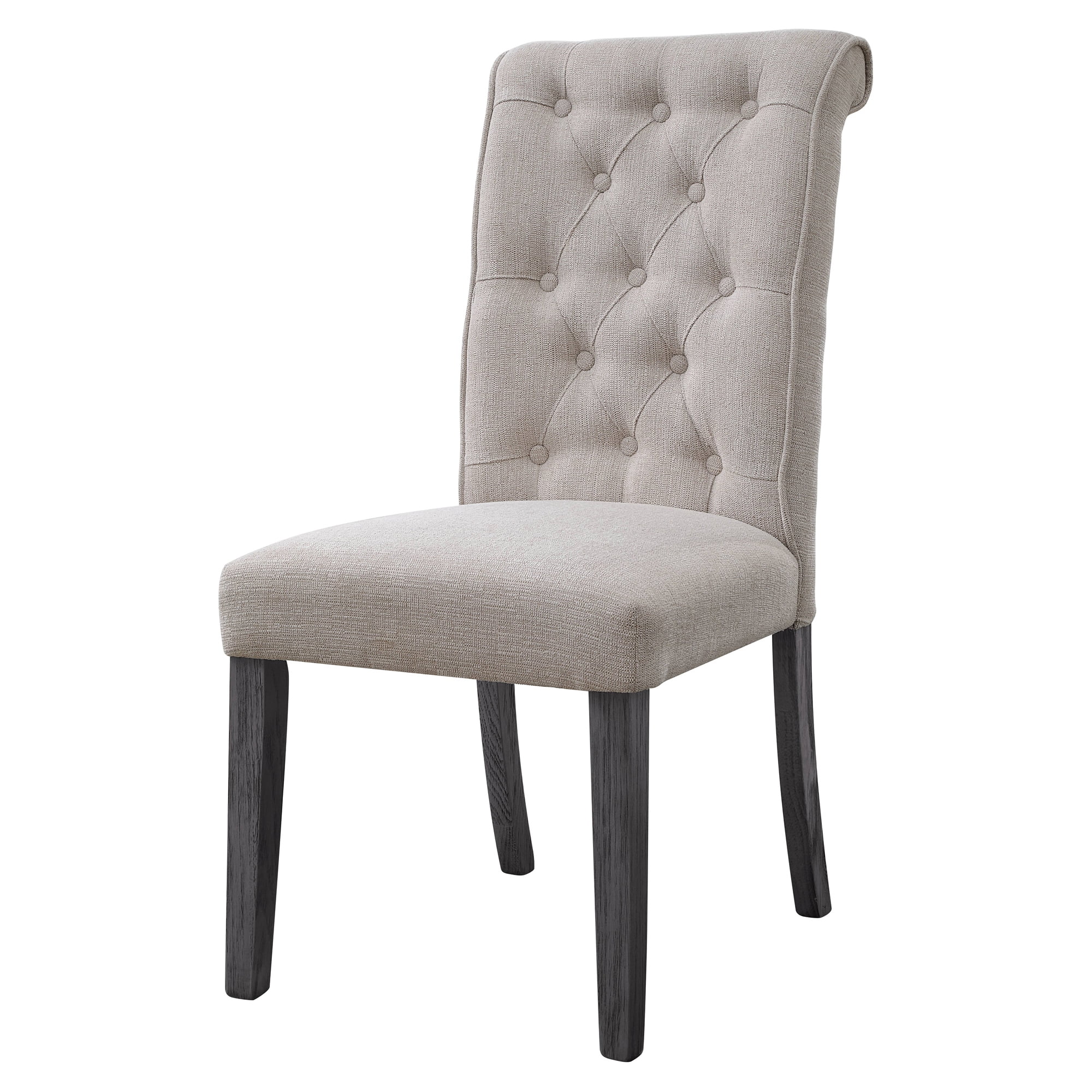 Picture of Acme Furniture 73267 20 x 25 x 40 in. Yabeina Side Chair&#44; Beige Linen & Gray - Set of 2