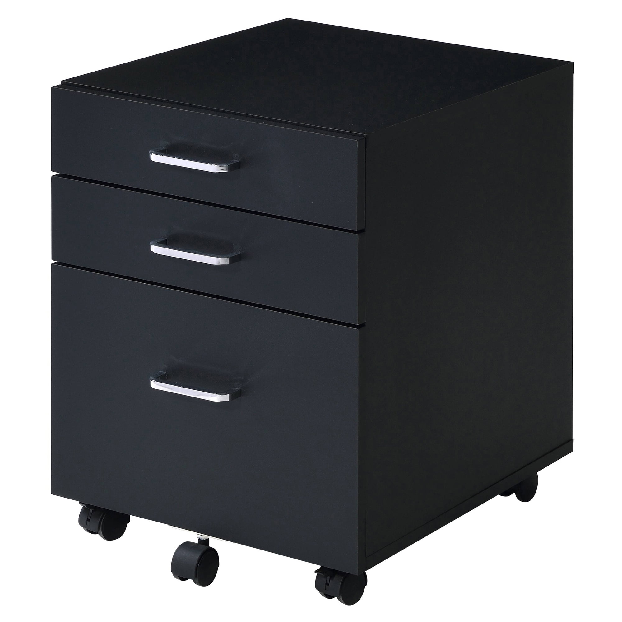 Picture of Acme Furniture 93199 16 x 19 x 22 in. Tennos Cabinet&#44; Black & Chrome