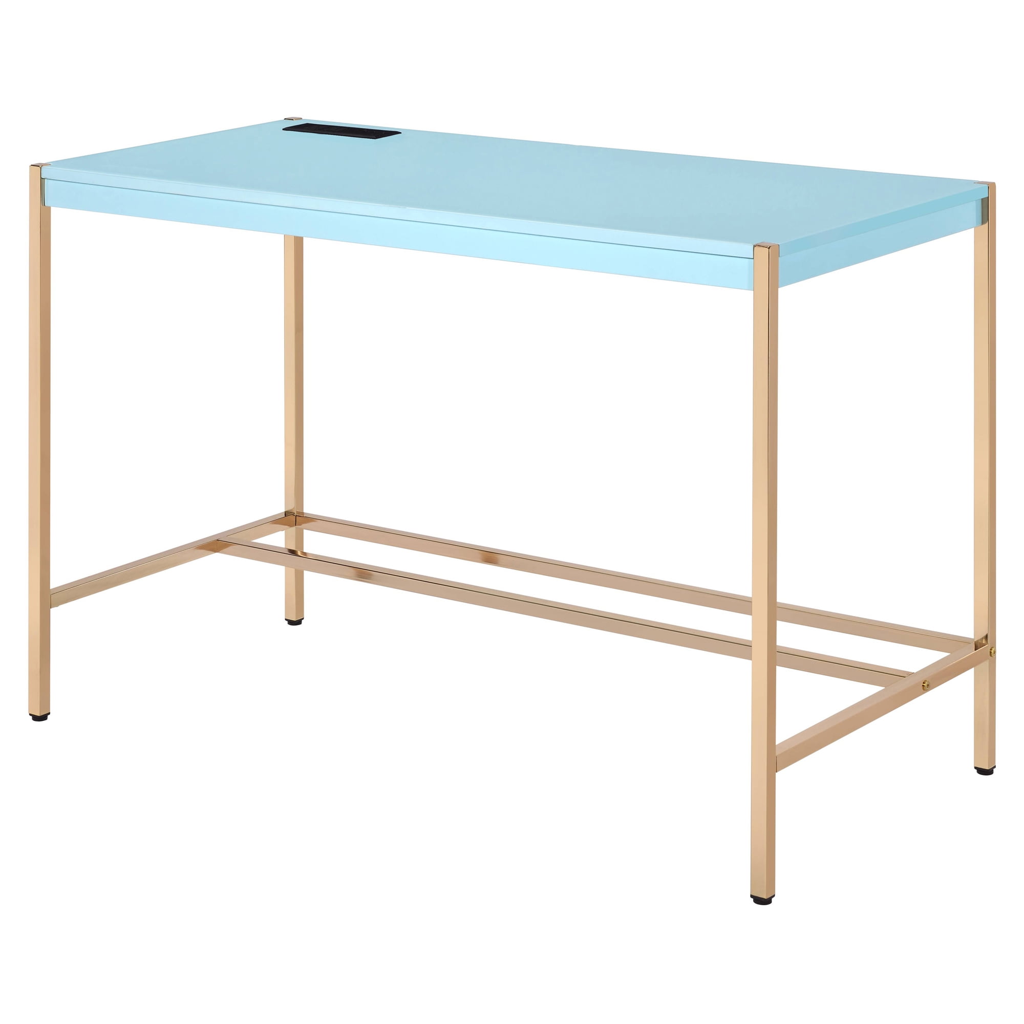 Picture of Acme Furniture OF00023 42 x 20 x 30 in. Midriaks Writing Desk&#44; Baby Blue & Gold