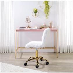 Picture of Acme Furniture OF00024 42 x 20 x 30 in. Midriaks Writing Desk&#44; Pink & Gold
