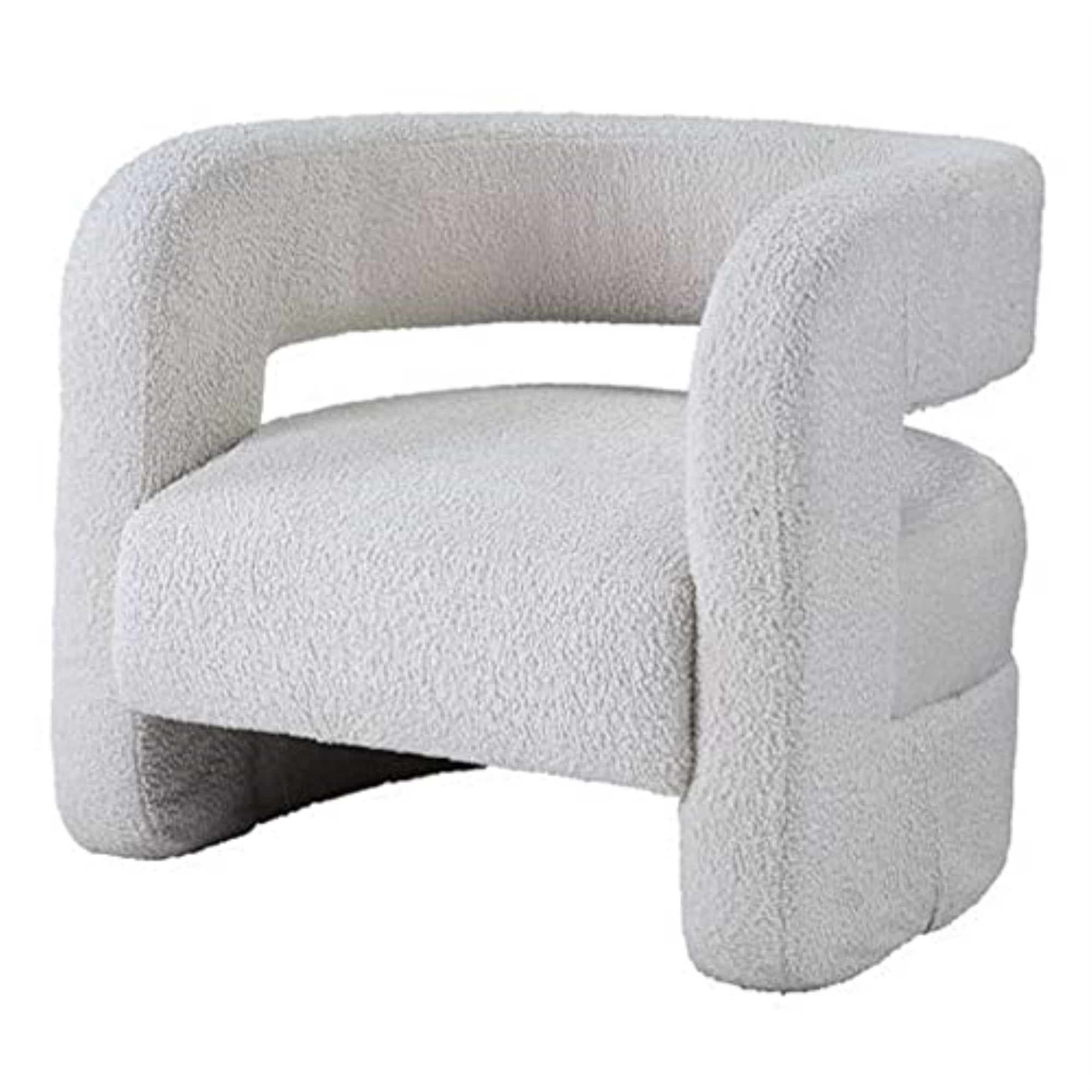 Picture of Acme Furniture AC00233 32 x 32 x 28 in. Yitua Accent Chair, White Teddy Sherpa