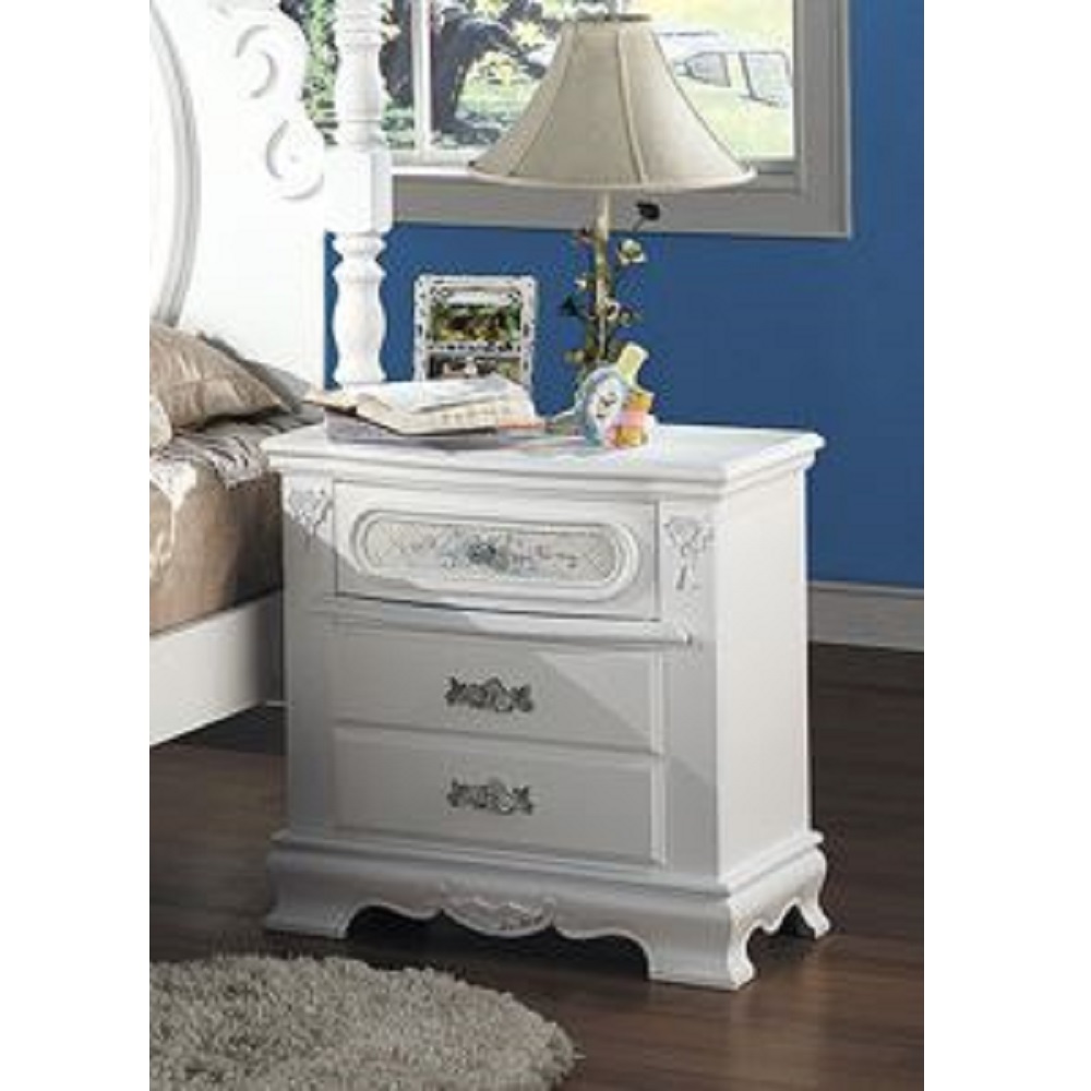Picture of Acme Furniture BD01639 27 x 17 x 26 in. Flora Nightstand&#44; White