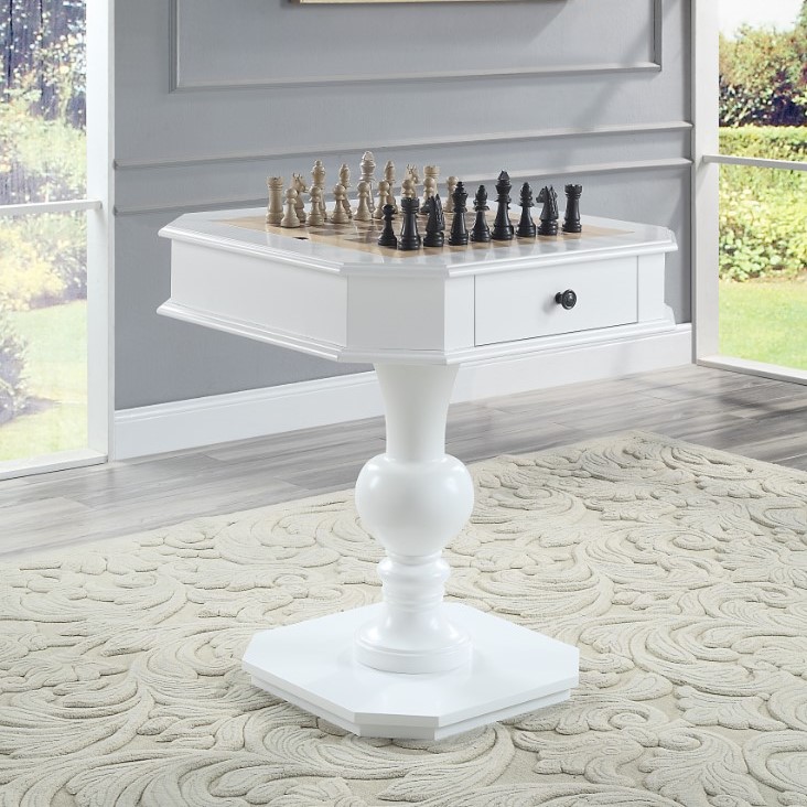 Picture of Acme Furniture AC00862 30 x 28 x 28 in. Galini Game Table&#44; White