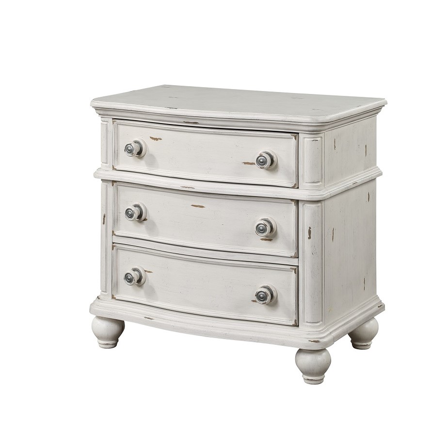 Picture of Acme Furniture BD01434 29 x 30 x 19 in. Jaqueline Nightstand&#44; Antique White