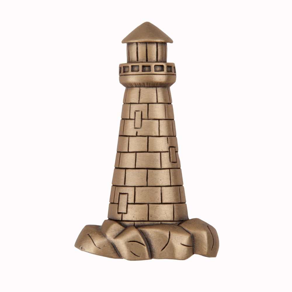 Picture of Acorn Manufacturing DP4GP Artisan Collection Lighthouse Knob&#44; Museum Gold