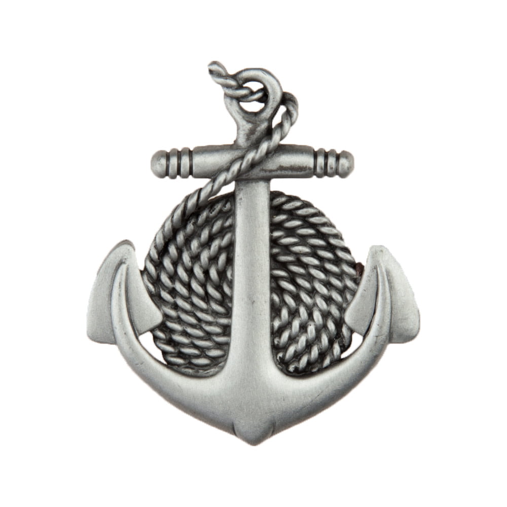 Picture of Acorn Manufacturing DP2PP Artisan Collection Anchor & Rope Knob&#44; Antique Pewter