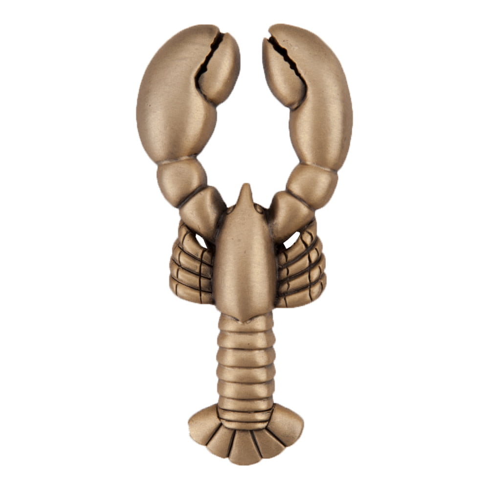 Picture of Acorn Manufacturing DP8GP Artisan Collection Lobster Knob&#44; Museum Gold