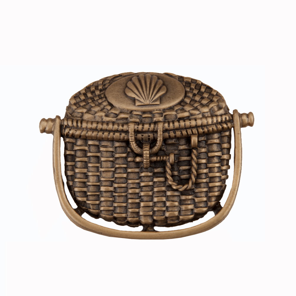 Picture of Acorn Manufacturing DPBGP Artisan Collection Nantucket Basket Knob&#44; Museum Gold