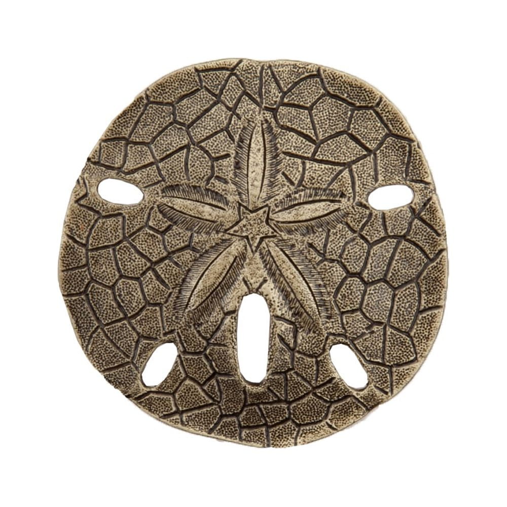 Picture of Acorn Manufacturing DPDAP Artisan Collection Sand Dollar Knob&#44; Antique Brass