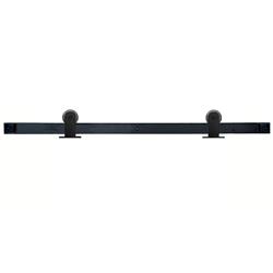 Picture of Acorn BH2JI-5 Top Mount Low Profile Barn Door Kit with 5 ft. Track&#44; Black - Stainless Steel - Smooth