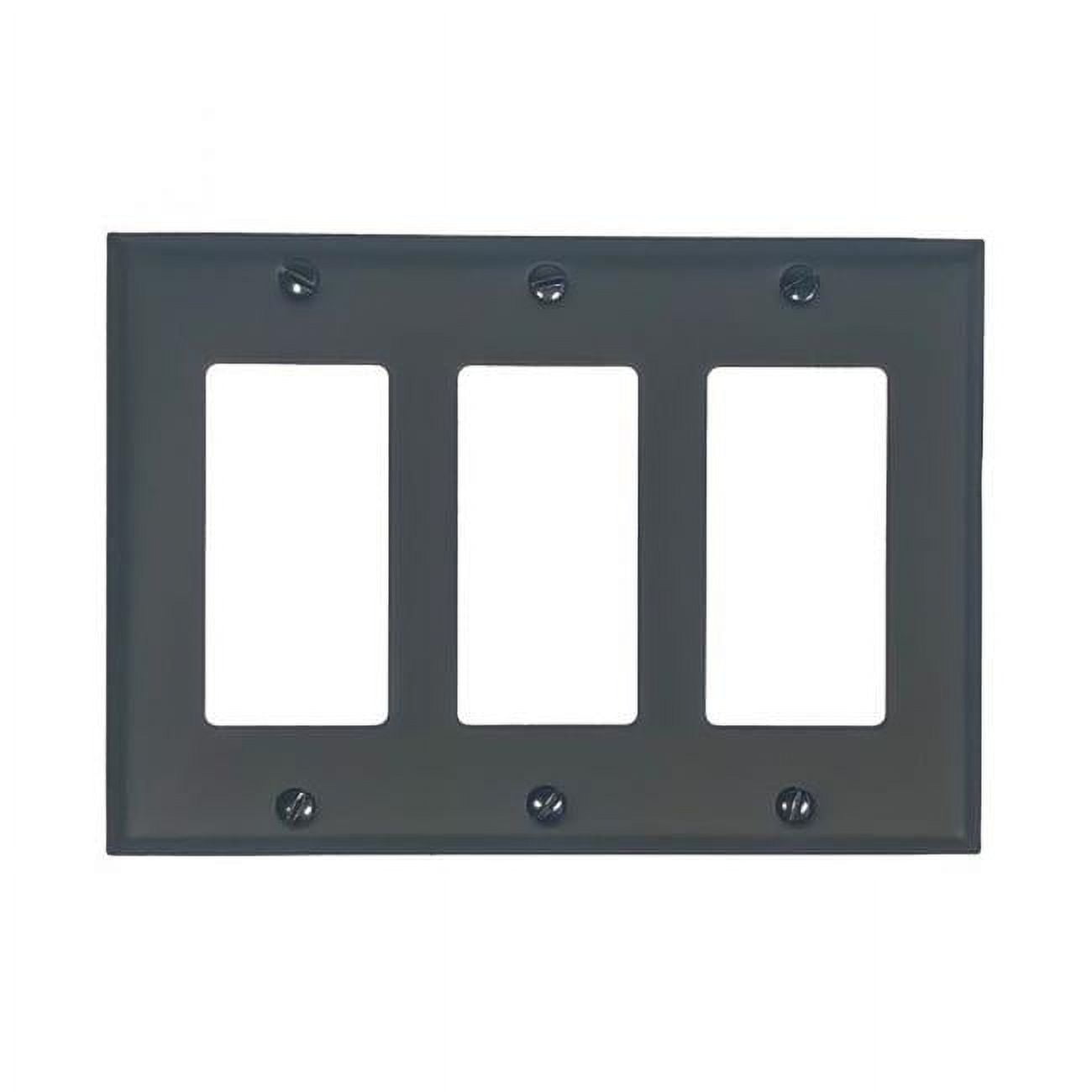 Picture of Acorn AWLBP 3 in. Ground Fault Triple Rocker Switchplate&#44; Black