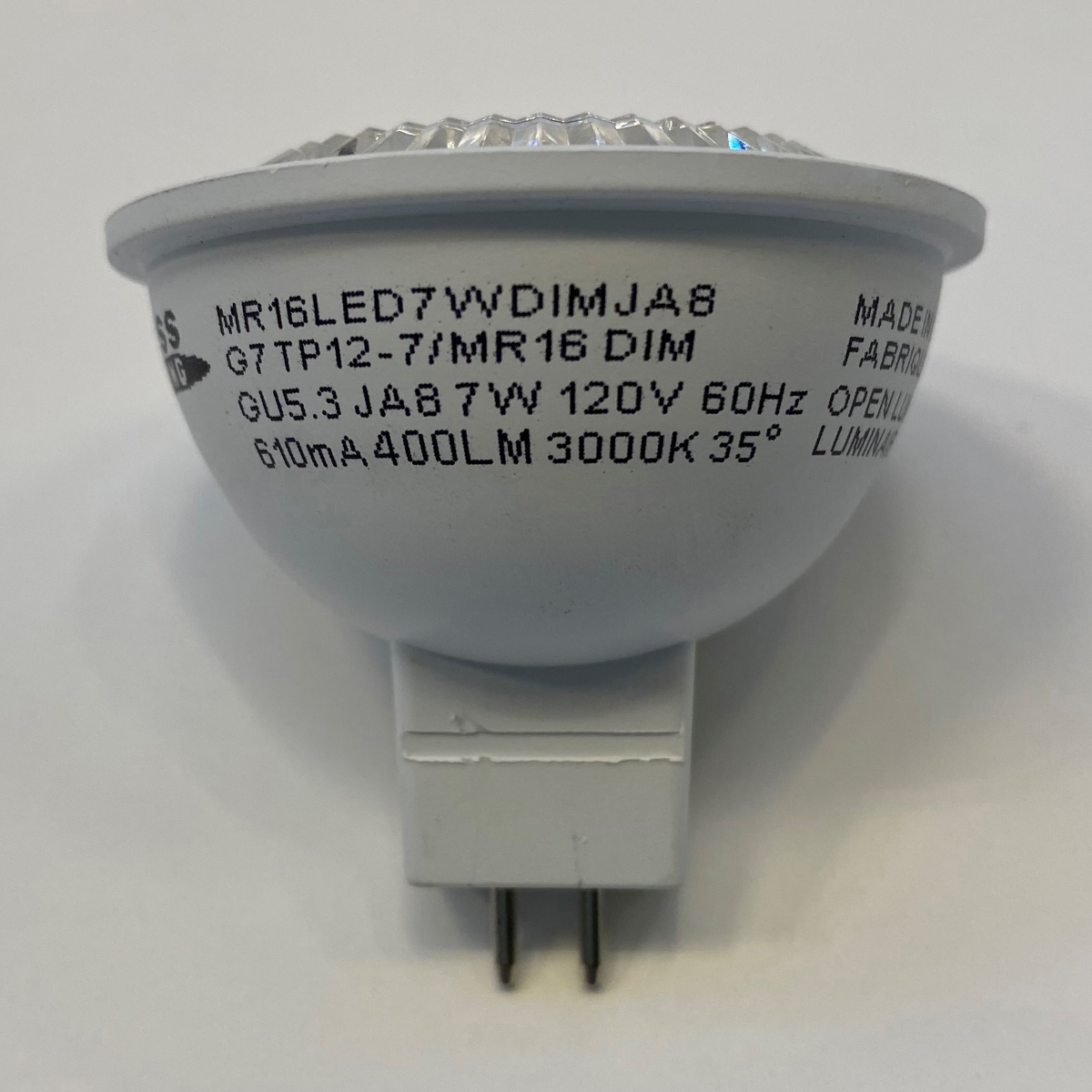 TP-MR16LED7WDIMJA8 7W GU10 MR16 Light Bulb