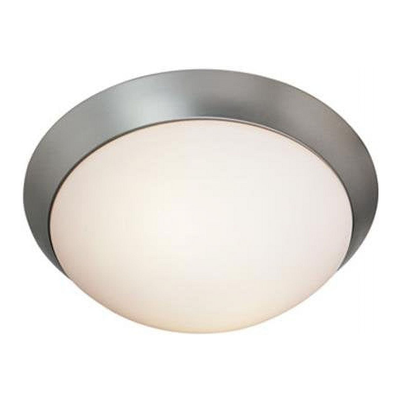 Picture of Access Lighting 20624GU-BS-OPL 11 in. Cobalt 2 Light Brushed Steel Flush Mount Ceiling Light in Fluorescent with Opal Glass