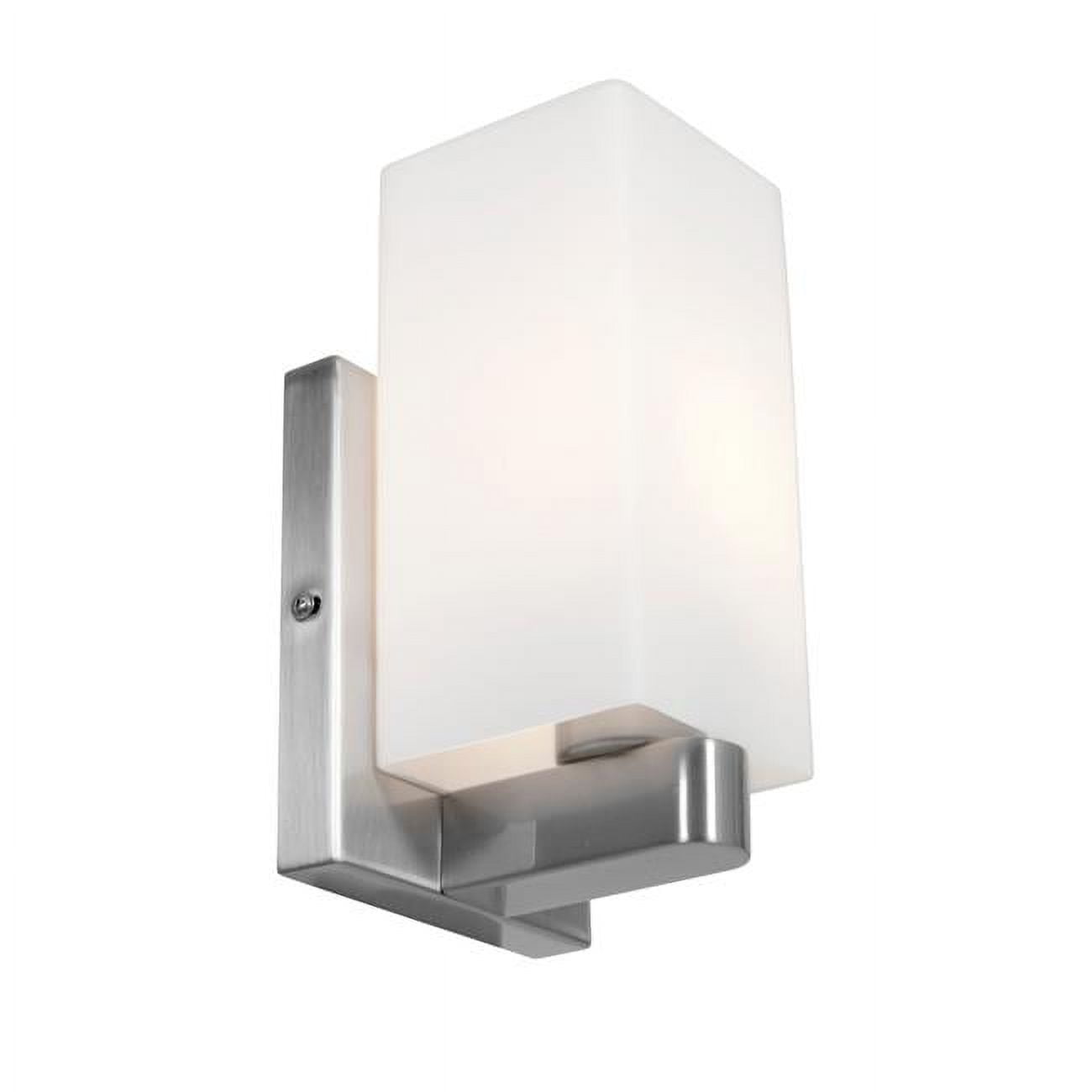 Picture of Access Lighting 50175-BS-OPL Archi 1 Light Brushed Steel Vanity Wall Light in Opal