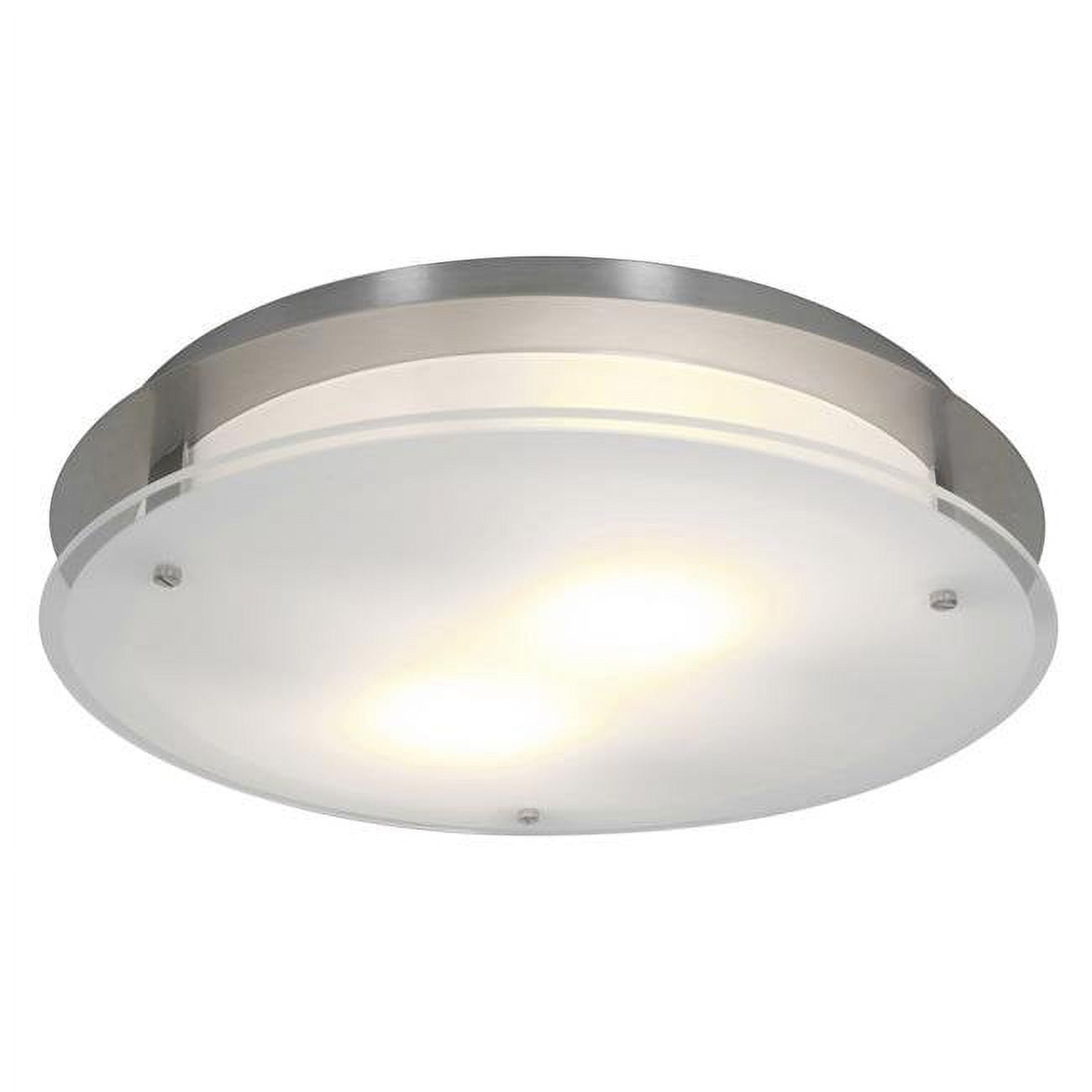 Picture of Access Lighting 50038LEDD-BS-FST VisionRound LED Brushed Steel Flush Mount Ceiling Light, Frosted