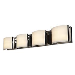 Picture of Access Lighting 62294-BS-OPL Nitro 2 4 Light 34 in. Vanity Light Wall Light in Brushed Steel