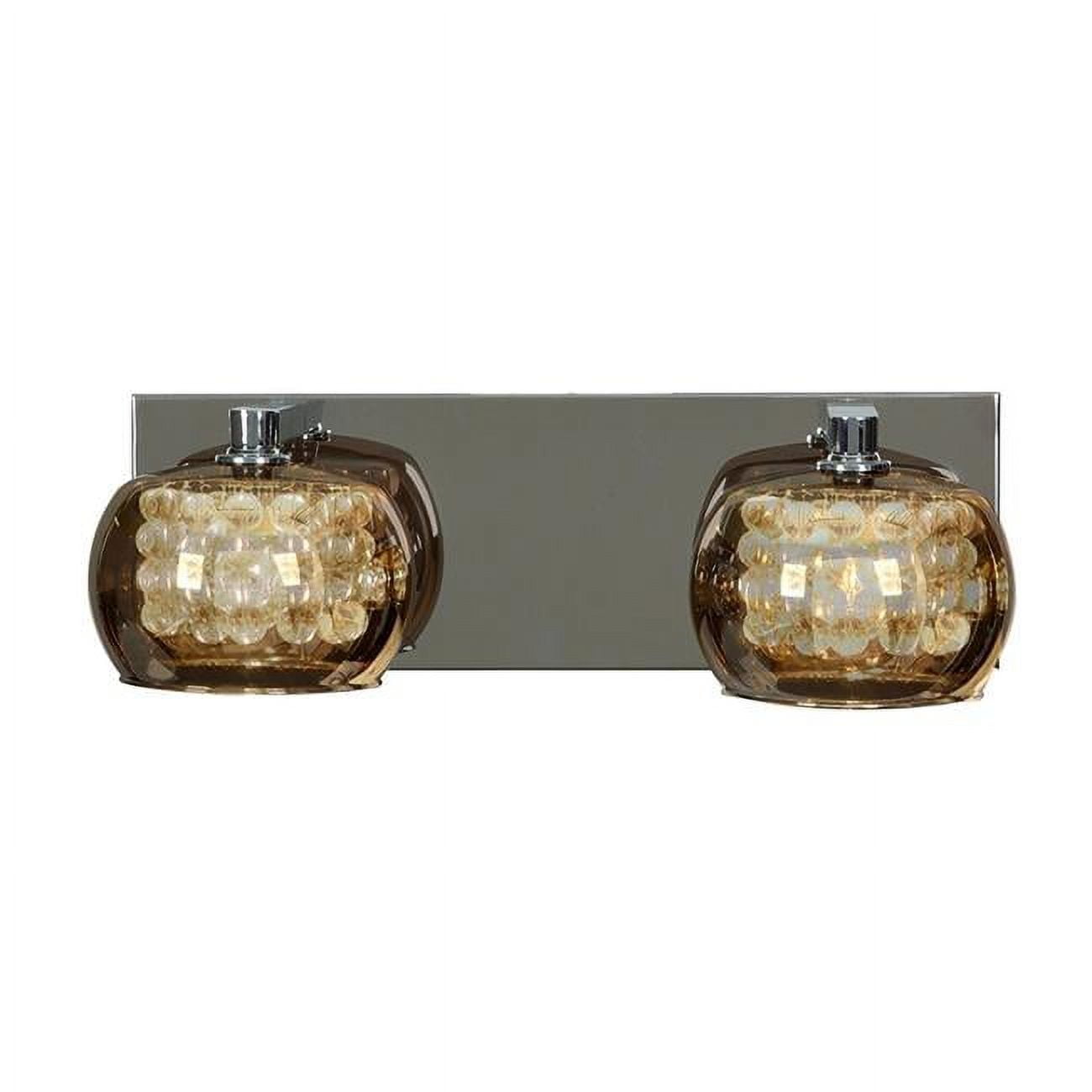 Picture of Access Lighting 52112-CH-MIR Glam Two Light Vanity&#44; Mirror Glass Shade - Chrome