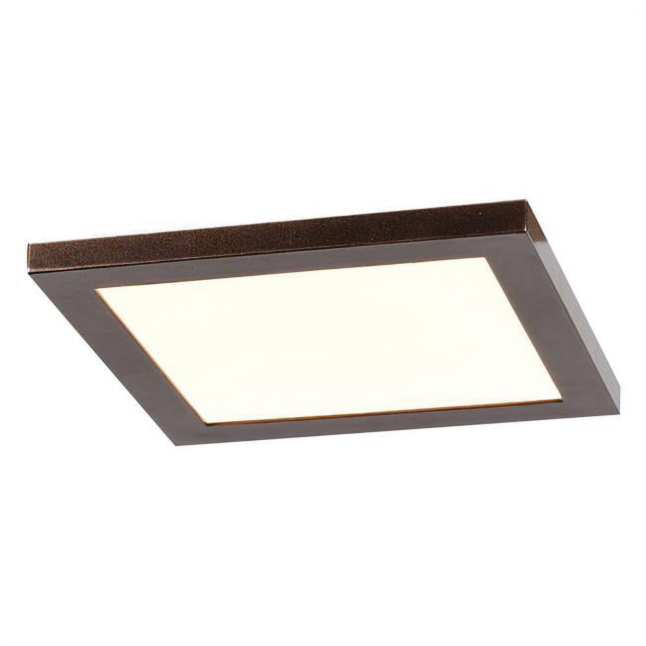 Picture of Access lighting 20814LEDD-BRZ-ACR 7.5 x 7.5 x 0.5 in. Boxer LED Square Flush Mount&#44; Bronze & Acrylic Lens