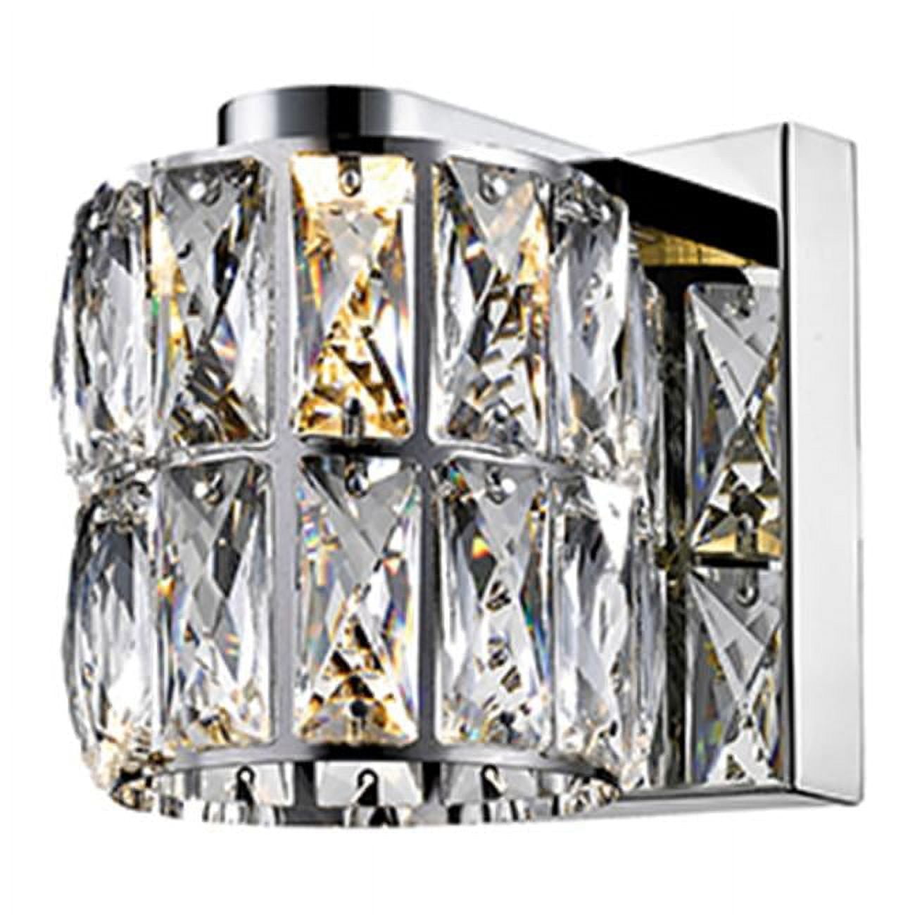 Picture of Access lighting 62551LEDD-MSS-CCL 4.75 x 5.25 x 5 in. Ice 1-Light Crystal Vanity&#44; Mirrored Stainless Steel