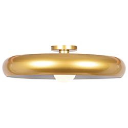 Picture of Access lighting 23881LEDDLP-GLD-WHT 6.5 x 23.75 in. Bistro Round Colored LED Flush Mount&#44; Gold & White