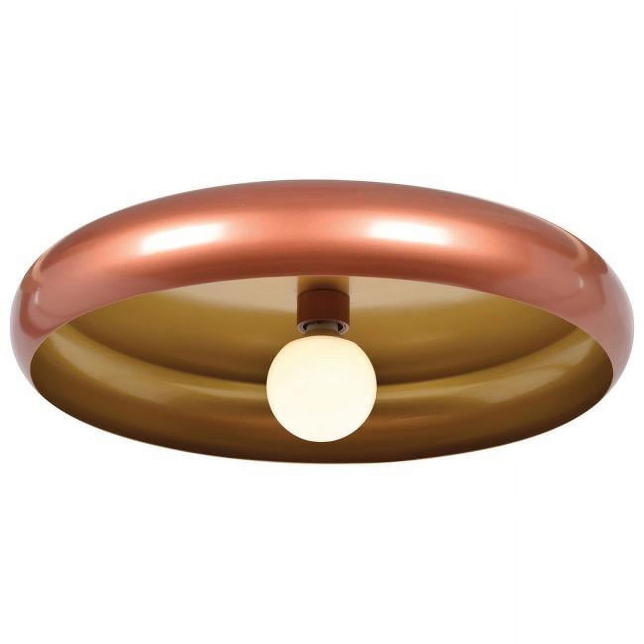 Picture of Access lighting 23880LEDDLP-CP-GLD 5.5 x 15.75 in. Bistro Round Colored LED Flush Mount&#44; Copper & Gold