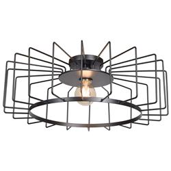 Picture of Access lighting 23892LEDDLP-BL 9 x 23.25 in. Wired 1-Light Horizontal Cage Flush Mount&#44; Black